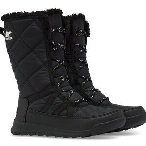 Sorel Women's Whitney II Tall Waterproof Insulated Lace Boots Size 11 Black